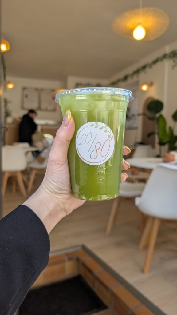 Matcha servi au 20/80 à Toulouse Saint-Cyprien